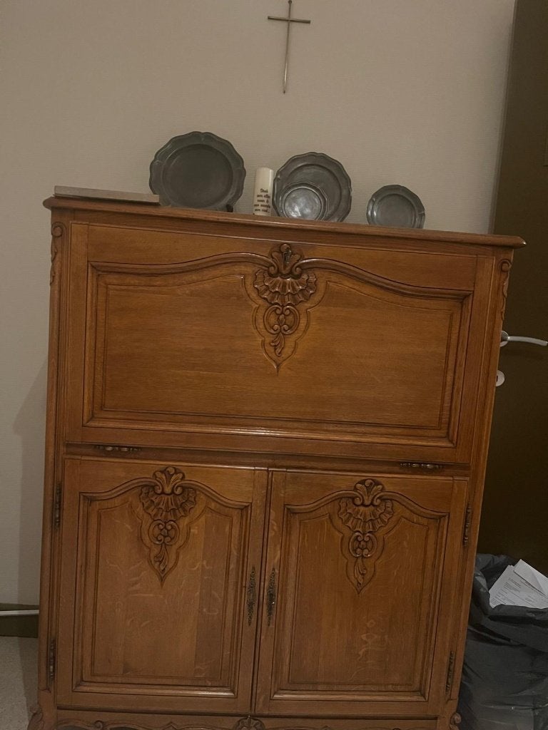 TV ou bibliothèque, Maison & Meubles, Enlèvement, Utilisé, 50 à 100 cm, Chêne