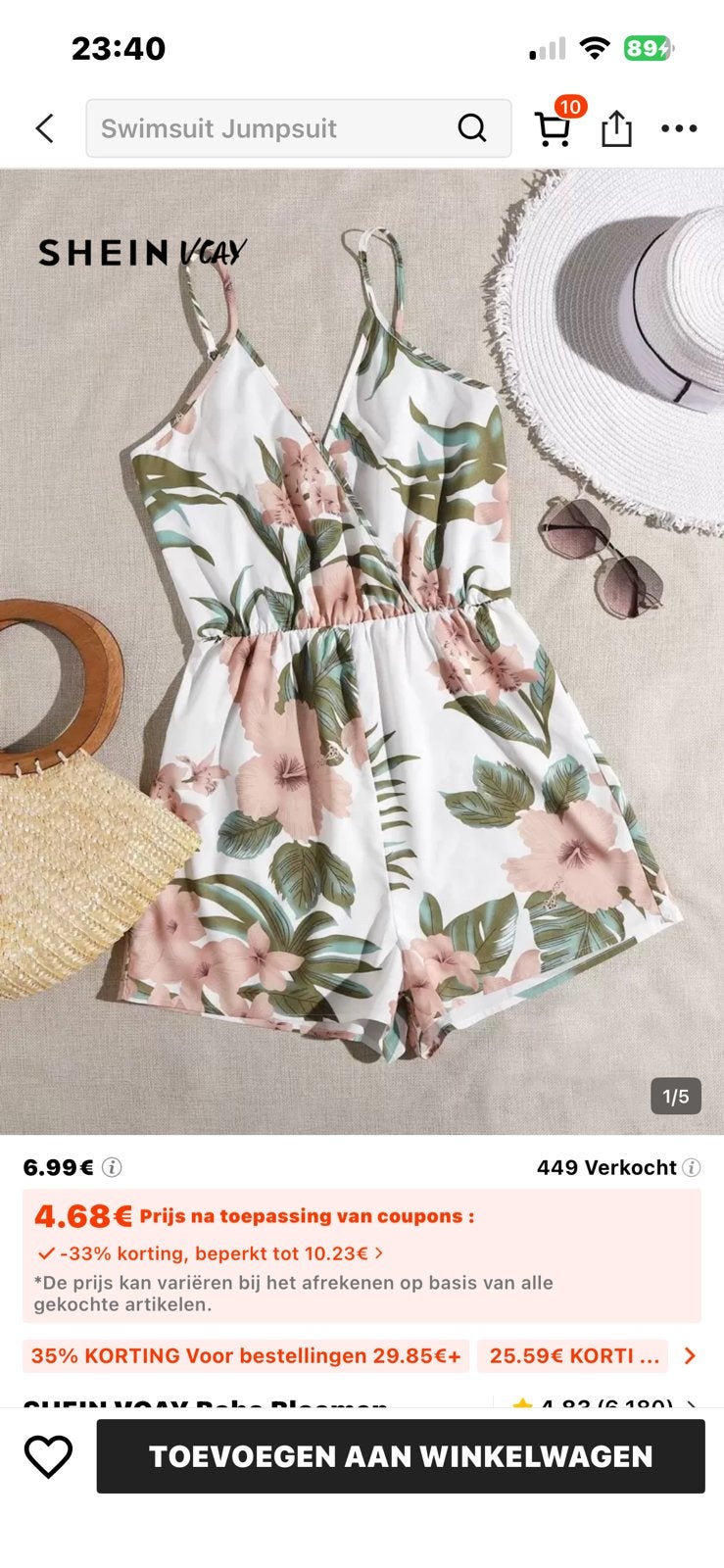 jumpsuit zomer, Kleding | Dames, Jumpsuits, Ophalen, Nieuw, Maat 42/44 (L)