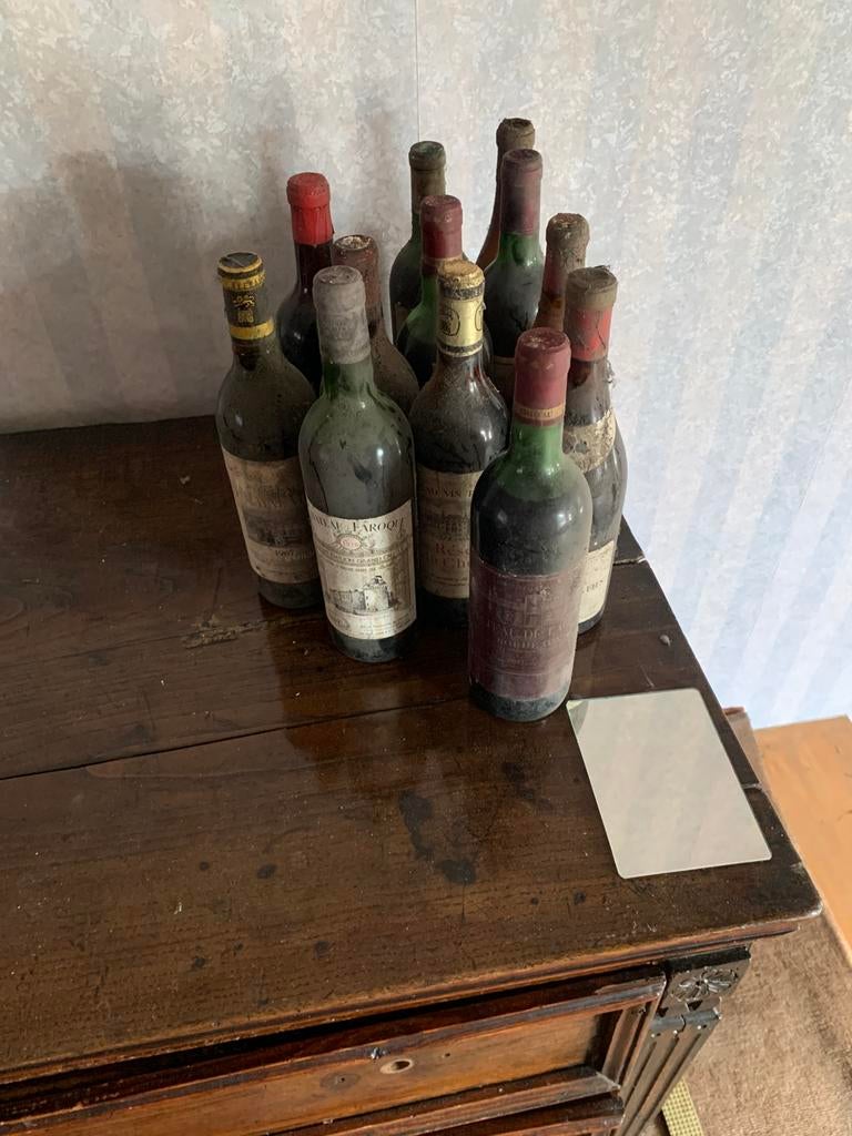 Oude wijnen 20 tal flessen. Diverse wijnhuizen, Pleine, Comme neuf, Enlèvement, Vin rouge