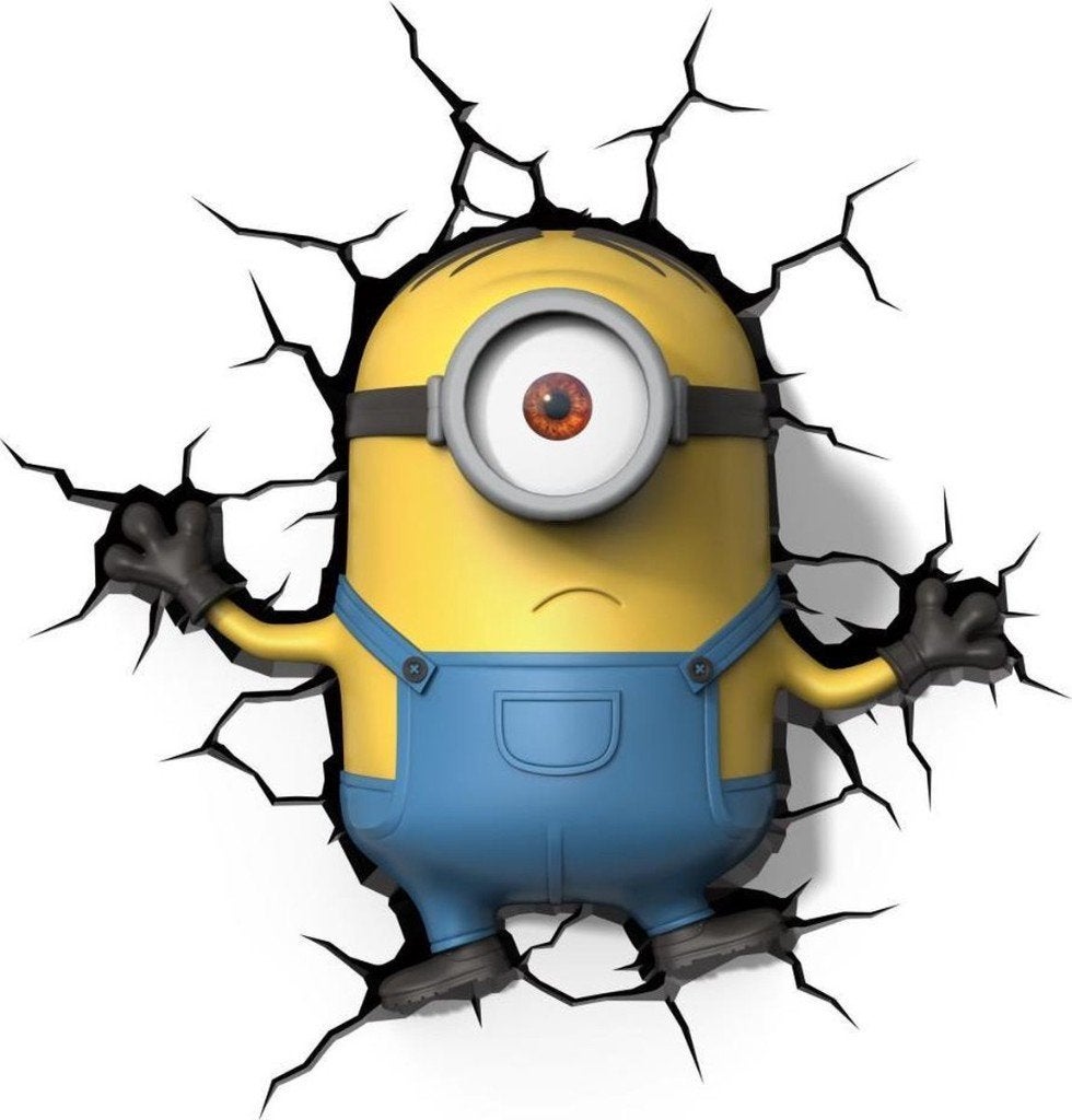 3D Minion Stuart lamp, Ophalen, Zo goed als nieuw, Geel