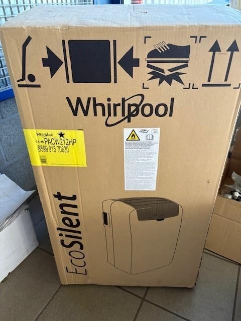 AIRCO WHIRLPOOL PAC 212HP, Ophalen, Koelen en Ontvochtigen, Minder dan 60 m³, Energieklasse A of zuiniger
