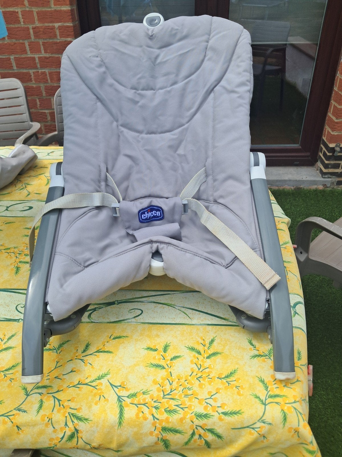 très beau relax pliable chicco gris avec housse, Enlèvement, Comme neuf, Chicco