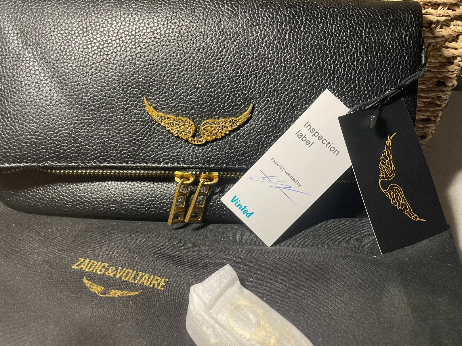 Sac Zadig & Voltaire rock, Enlèvement ou Envoi, Comme neuf, Noir, Sac de soirée