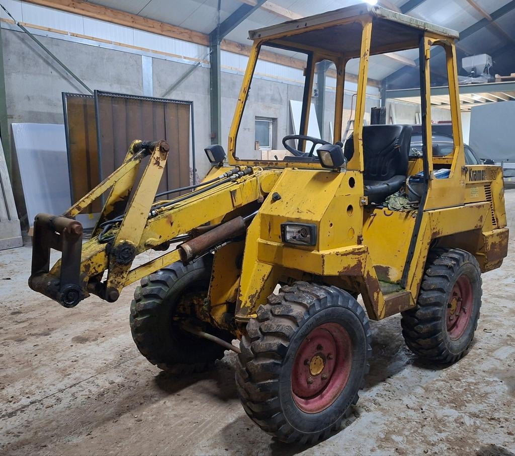 Kramer 112sl mini shovel, Ophalen