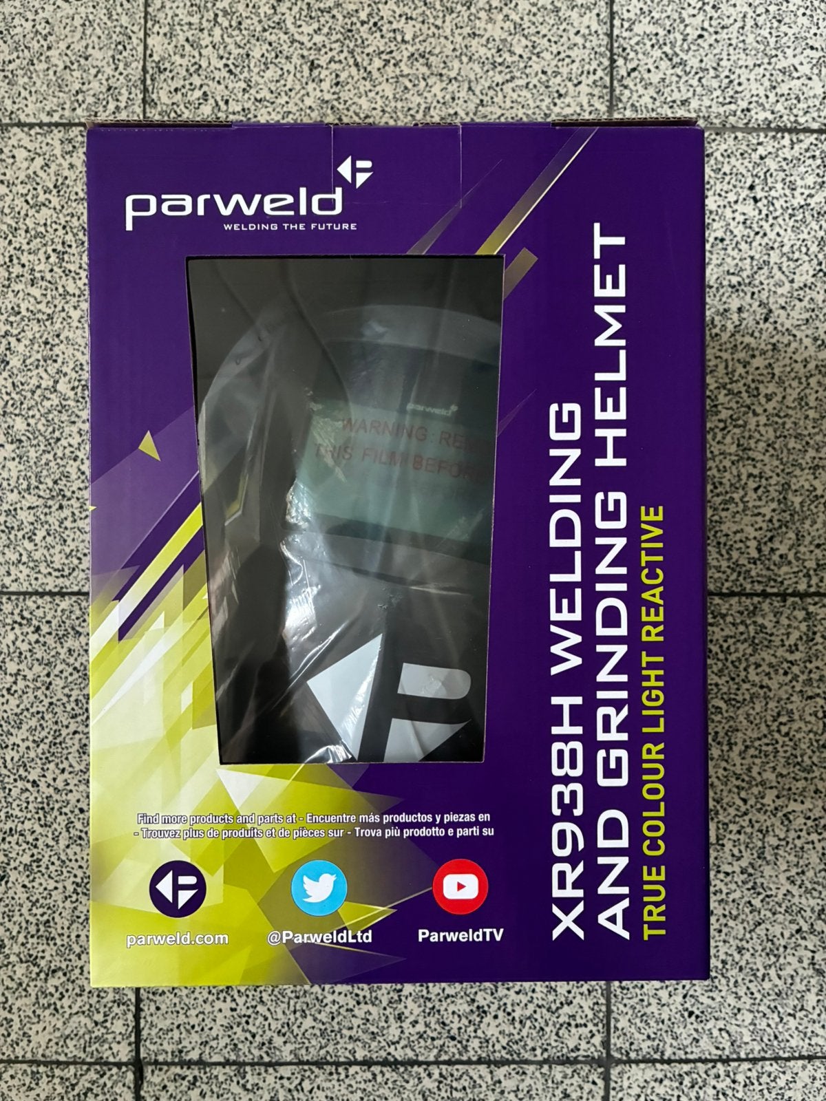Parweld XR938H las- en slijphelm – nieuw, Filtre de soudage, Enlèvement, Neuf