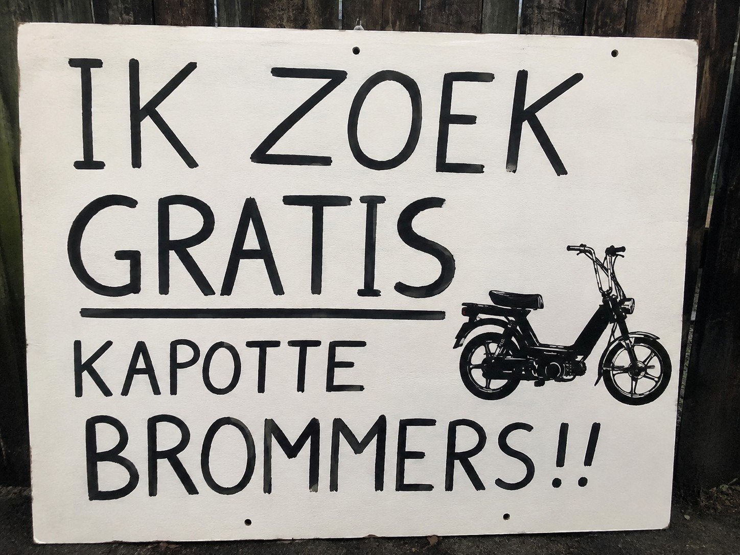 Ik Zoek Voor Een Laag Prijsje Kapotte Brommers, Enlèvement, Utilisé, Classe A (25 km/h), 50 cm³