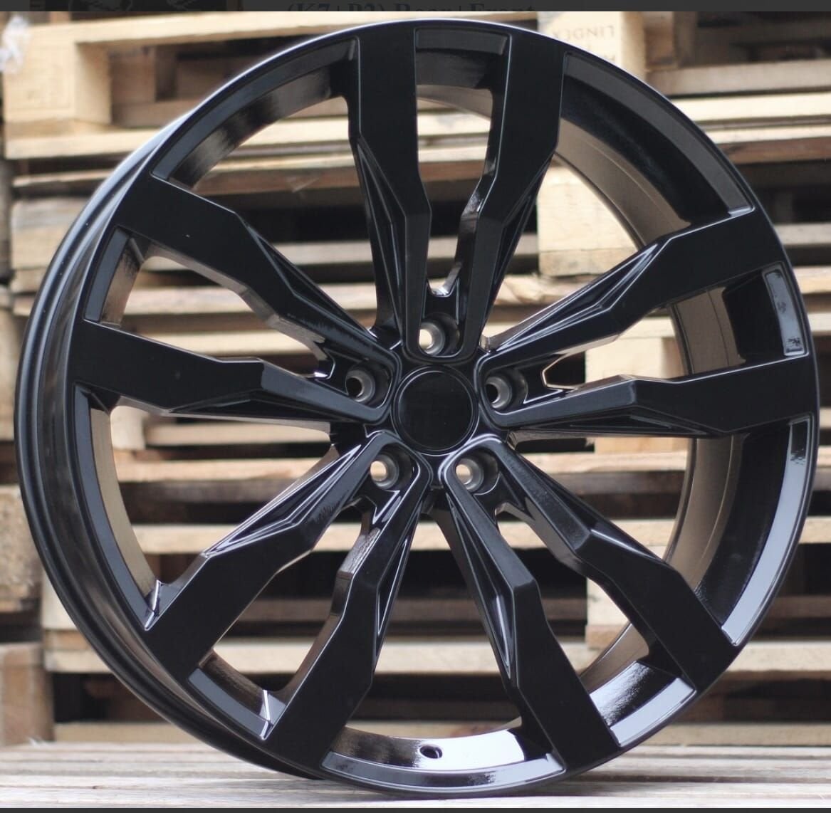 21 inch Volkswagen Touareg CR Suzuka zwarte R-line velgen, Neuf, Pneus et Jantes, Véhicule de tourisme, -