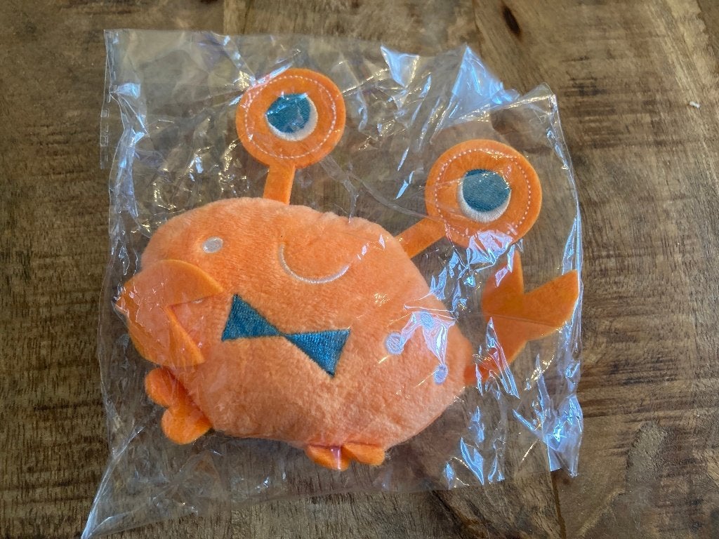 Zacht hondenspeeltje krab met pieper, Ophalen of Verzenden, Nieuw, Piepspeelgoed