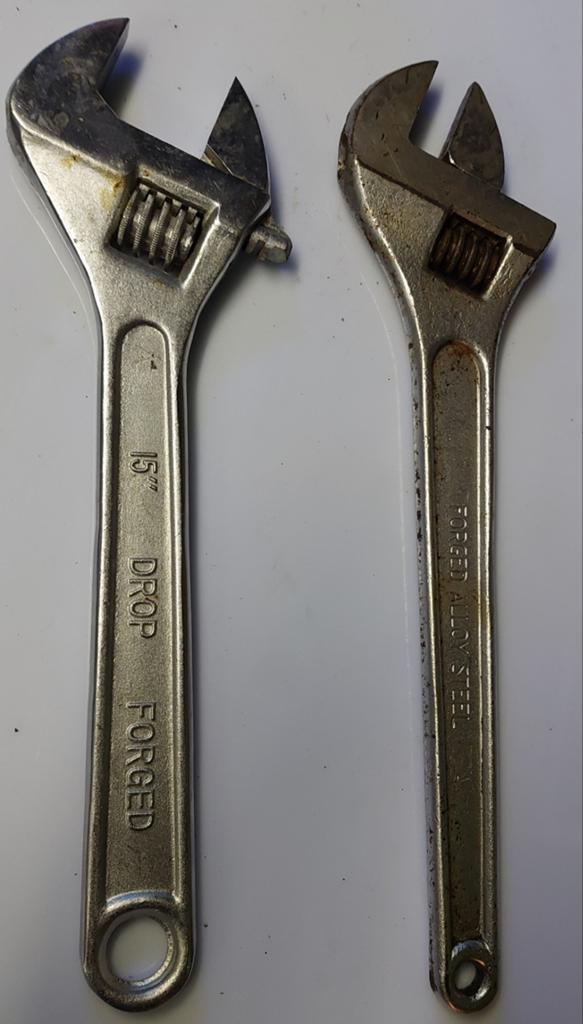 2 Heavy Duty verstelbare moersleutels 15” / 37,5cm, Doe-het-zelf en Bouw, Gereedschap | Handgereedschap, Ophalen of Verzenden