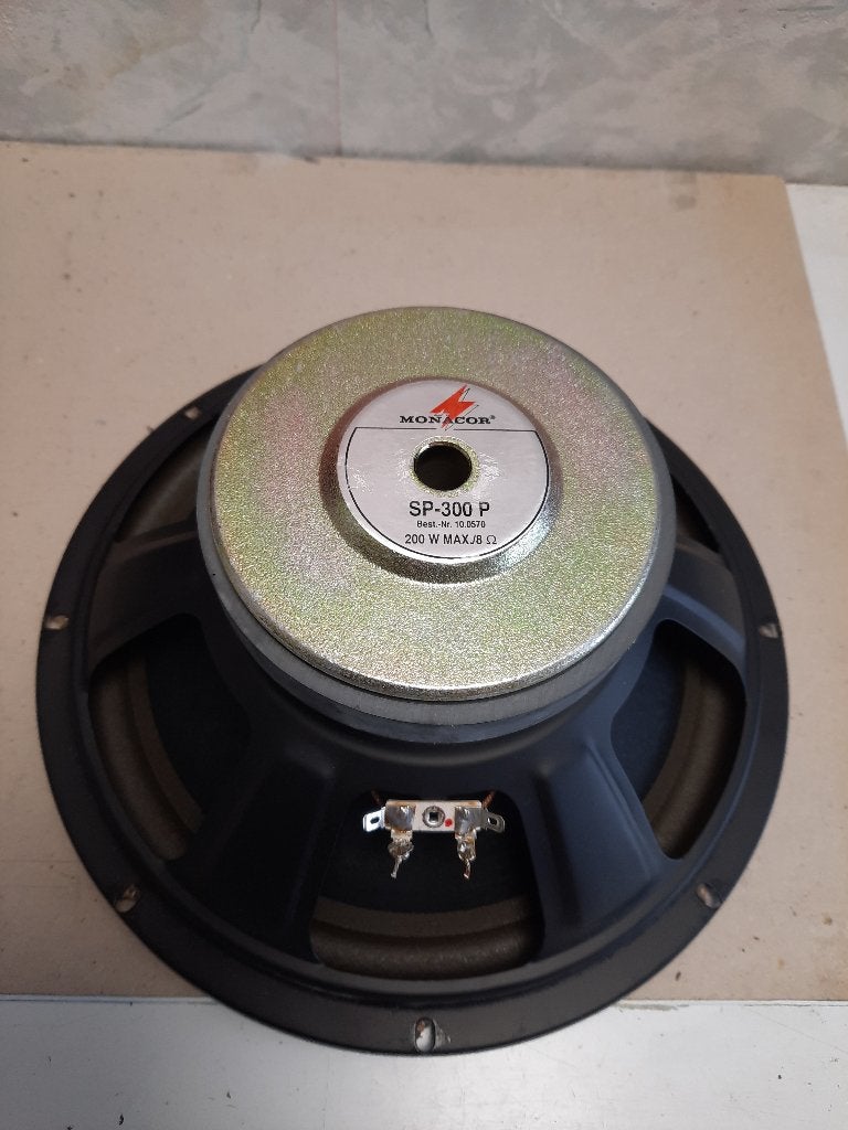 Woofer Monacor SP-300P- 31cm, TV, Hi-fi & Vidéo, Enlèvement, Comme neuf, 150 watts ou plus