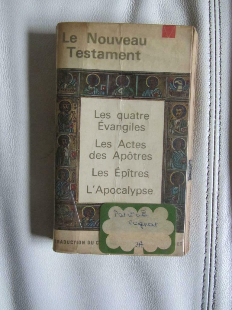 Le nouveau Testament, Livres, Enlèvement ou Envoi, Utilisé