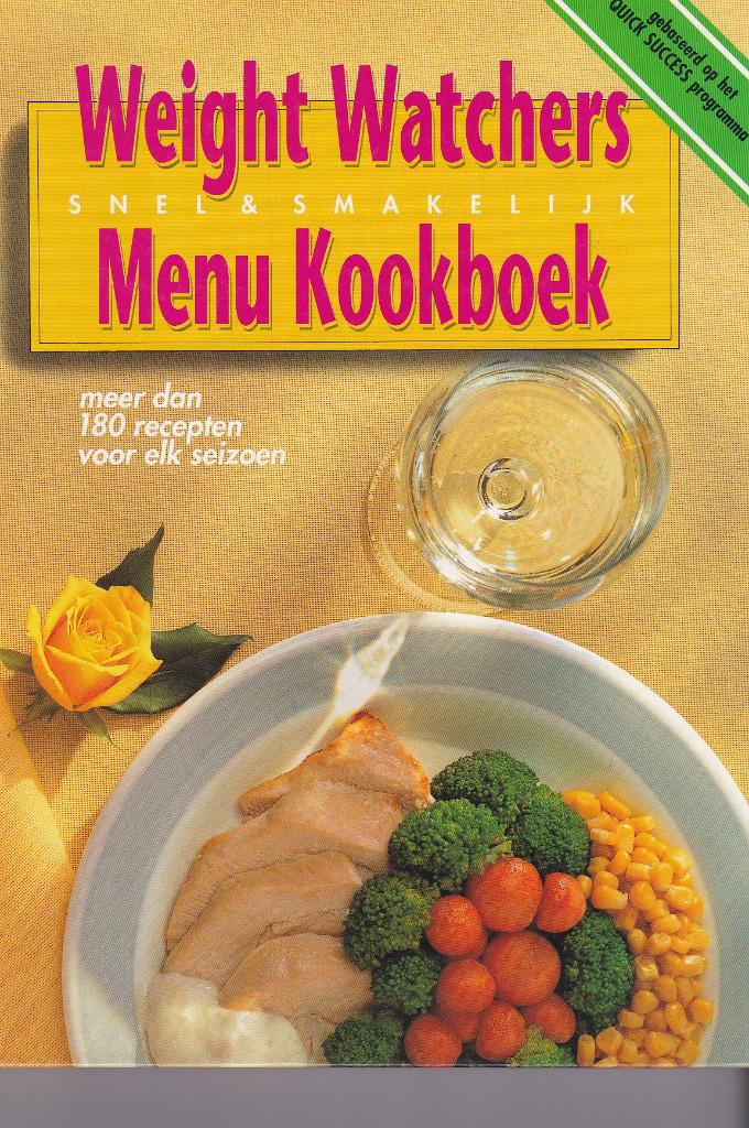 Weight Watchers Snel en Smakelijk Menu Kookboek., Ophalen of Verzenden, Nieuw, Nederland en België