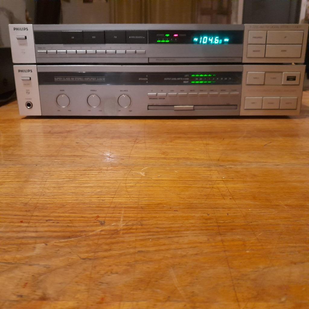 Philips setje tuner + amp, Philips, Gebruikt, Tuner of Radio, Losse componenten