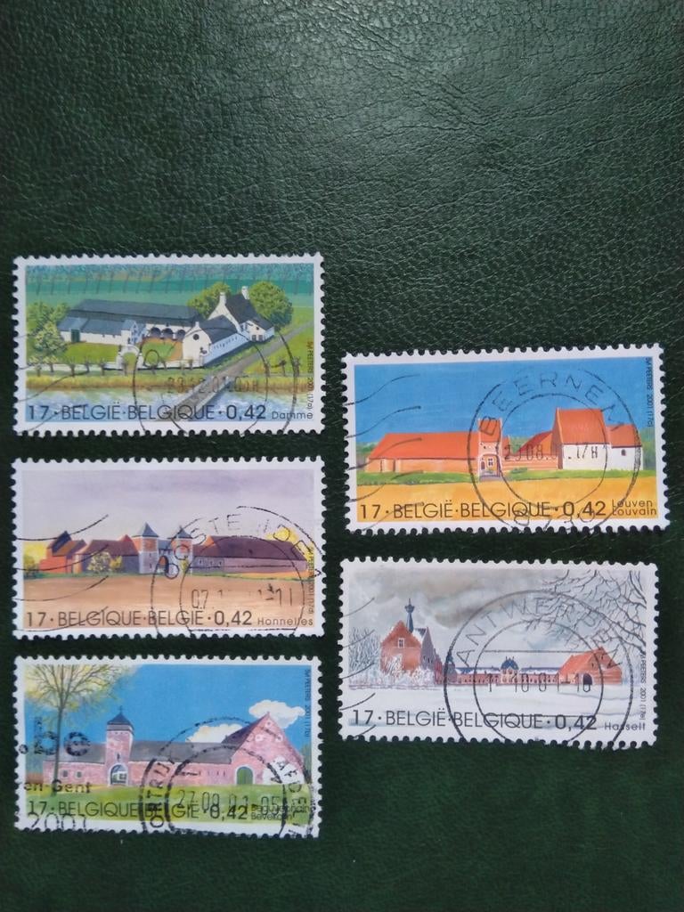 Grandes exploitations agricoles typiques, 2001, Timbres & Monnaies, Timbres | Europe | Belgique, Envoi, Affranchi, Oblitéré