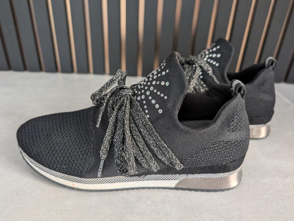 Marco Tozzi damessneakers, Ophalen, Zwart, Zo goed als nieuw, Sneakers
