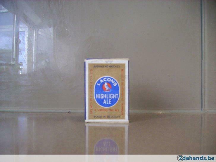 houten luciferdoosje brouwerij lacons, Verzamelen, Nieuw