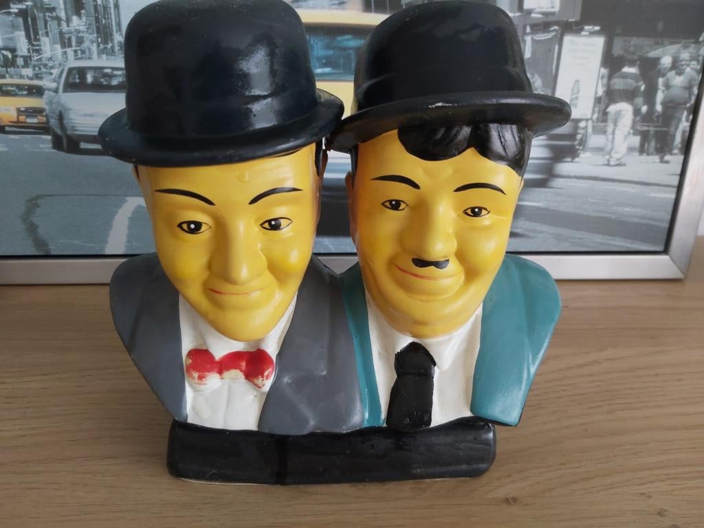Bibelot buste platre laurel et hardy, Enlèvement, Utilisé