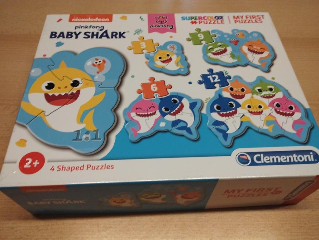Nickelodeon baby Shark 4 shaped puzzles, Ophalen of Verzenden