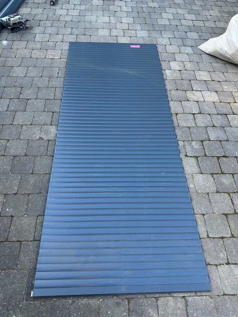 Volet aluminium isolé gris, Bricolage & Construction, Enlèvement, Comme neuf, Gris
