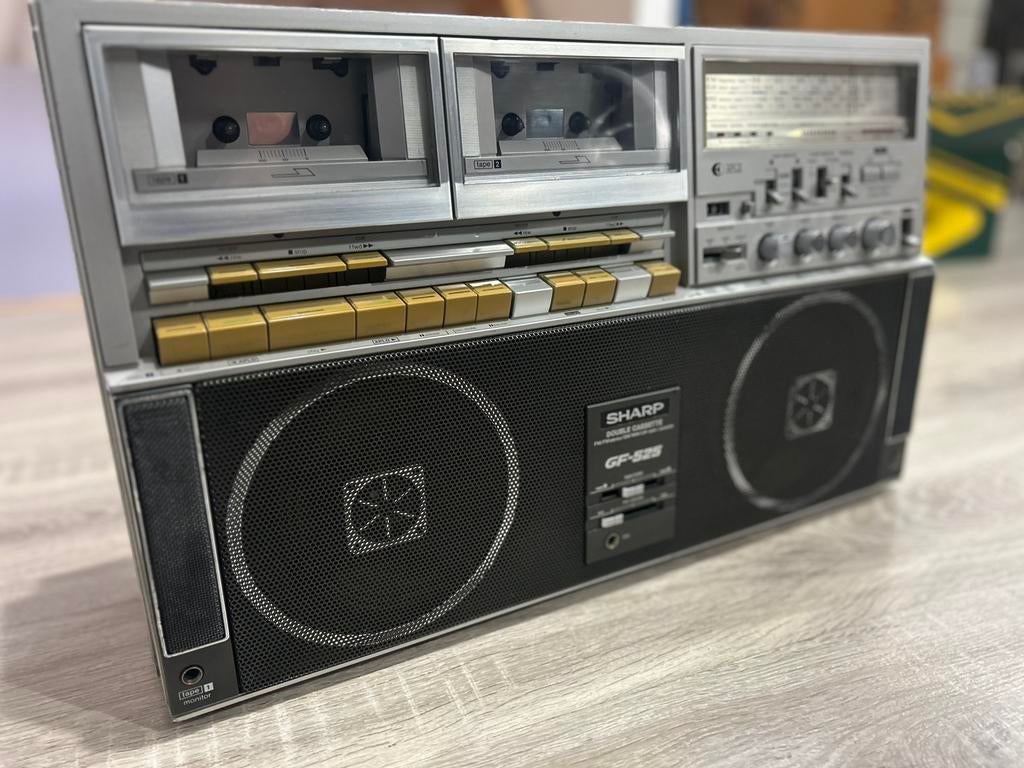 Boombox Sharp GX-525 – révisé & 100 % fonctionnel, Enlèvement ou Envoi, Comme neuf, Radio