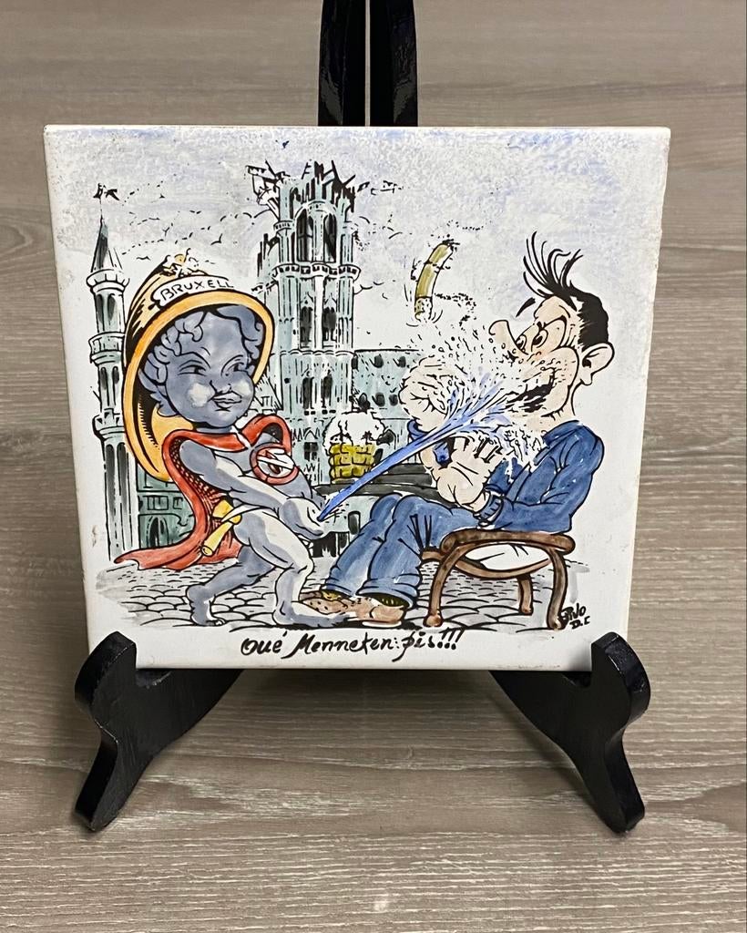Menneken Pis Brussels decoratieve tegel, prijs: €10, Ophalen of Verzenden