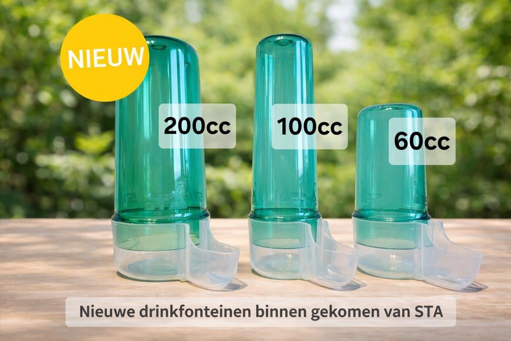 Fontaine transparente verte « META » 60ml, Enlèvement