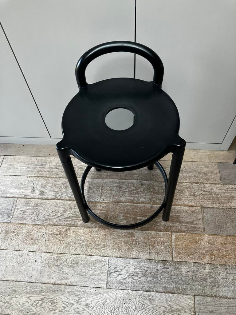 Design Kartell stoel / kruk- zwart, Antiek en Kunst, Ophalen
