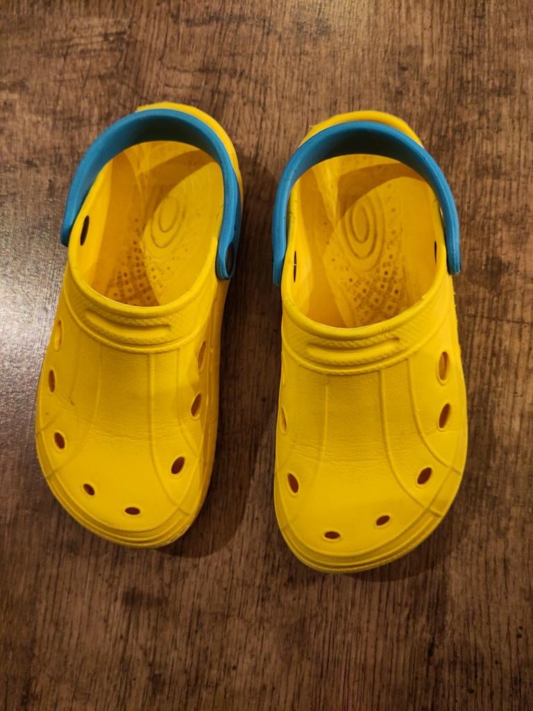 Gele crocs maat 30, Ophalen