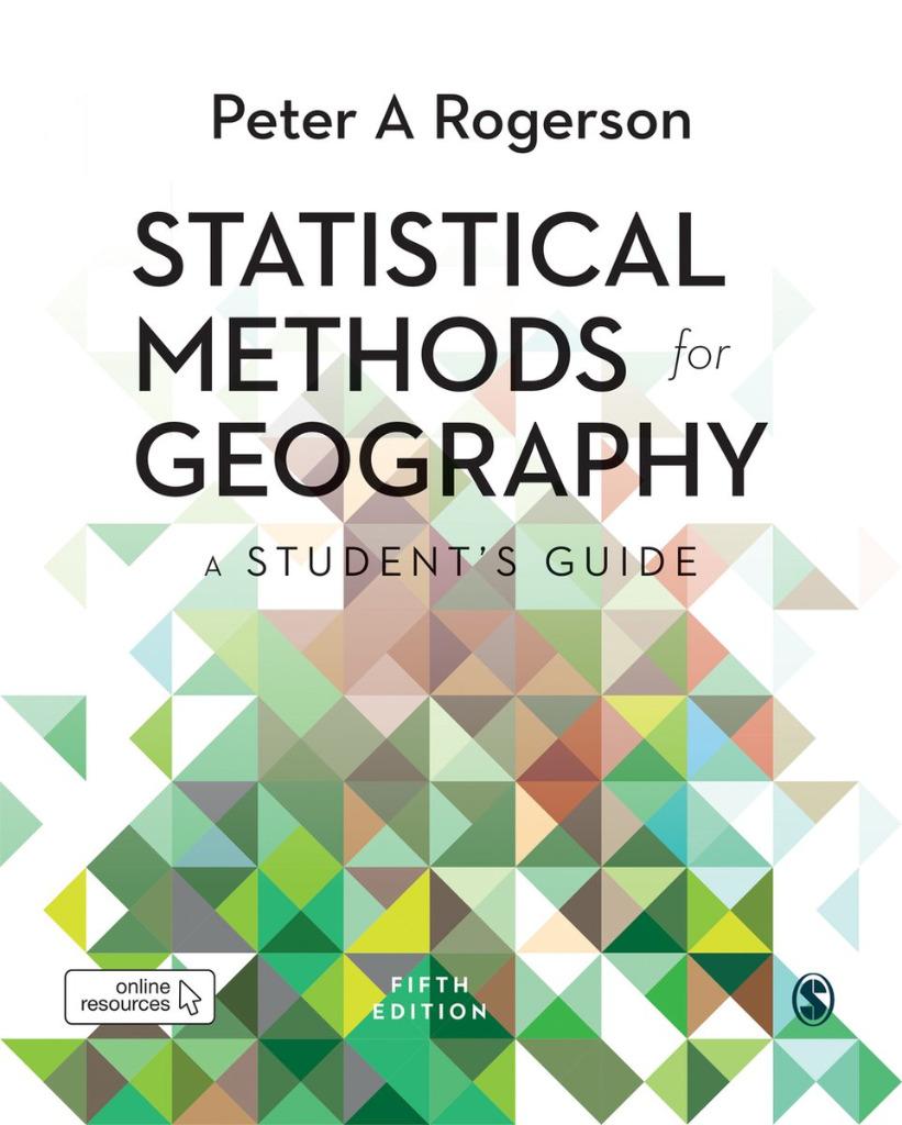 Méthodes statistiques pour la géographie, Enlèvement ou Envoi, Comme neuf, Enseignement supérieur, Rogerson