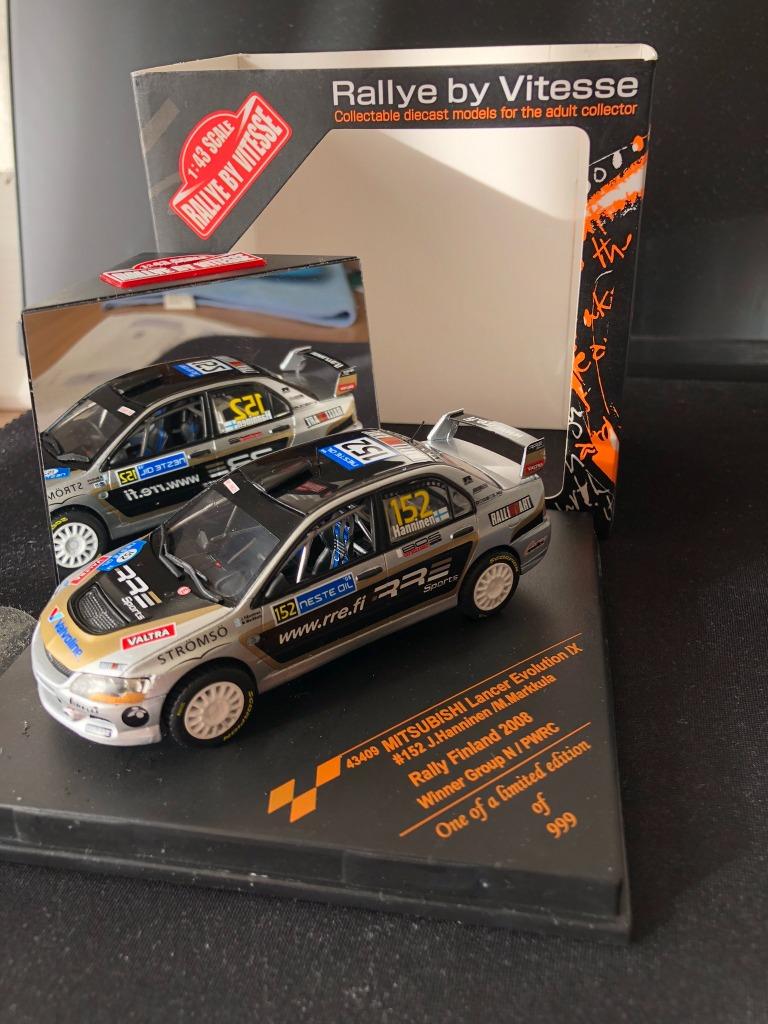 Vitesse Mitsubishi Lancer Evo IX Winner Rally Finland, Ophalen of Verzenden, Zo goed als nieuw, Auto, Overige merken
