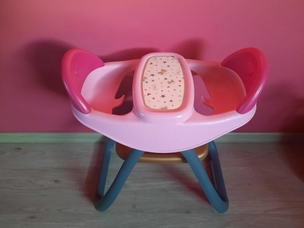 Smoby duo poppeneetstoel, Kinderen en Baby's, Ophalen, Zo goed als nieuw, Babypop