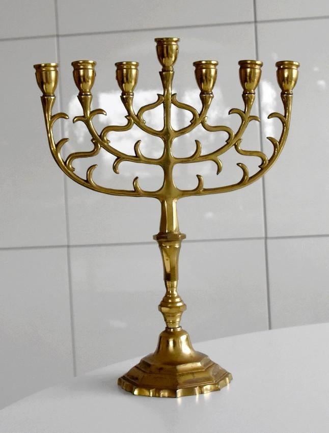 Menora brons, Ophalen of Verzenden, Brons