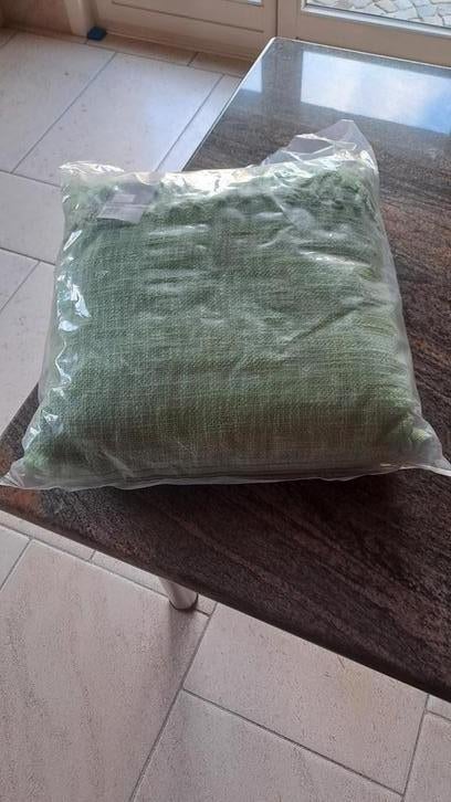 Sierkussen met franjes, Maison & Meubles, Accessoires pour la Maison | Coussins, Neuf, Vert, Carré, Enlèvement