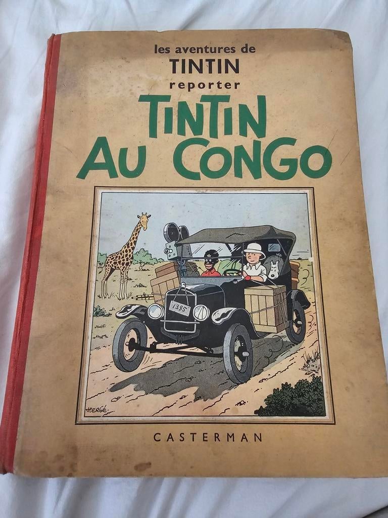Tintin au Congo." Eerste zwart-wit editie Casterman. 
Uitgav, Enlèvement ou Envoi, Comme neuf
