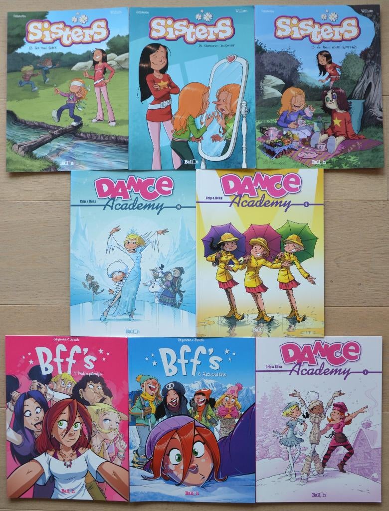 Pakket strips - Sisters, Bff's, Dance Academy, Boeken, Meerdere stripboeken, Ophalen, Gelezen