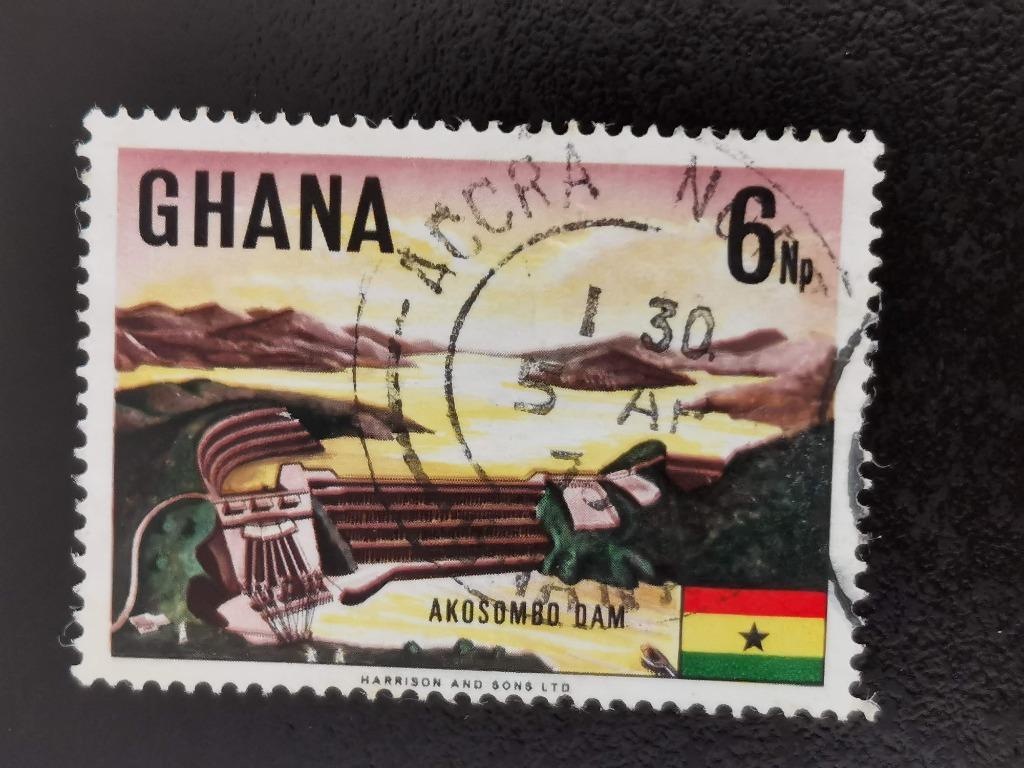 Ghana 1967 - stuwdam, Ophalen of Verzenden, Gestempeld