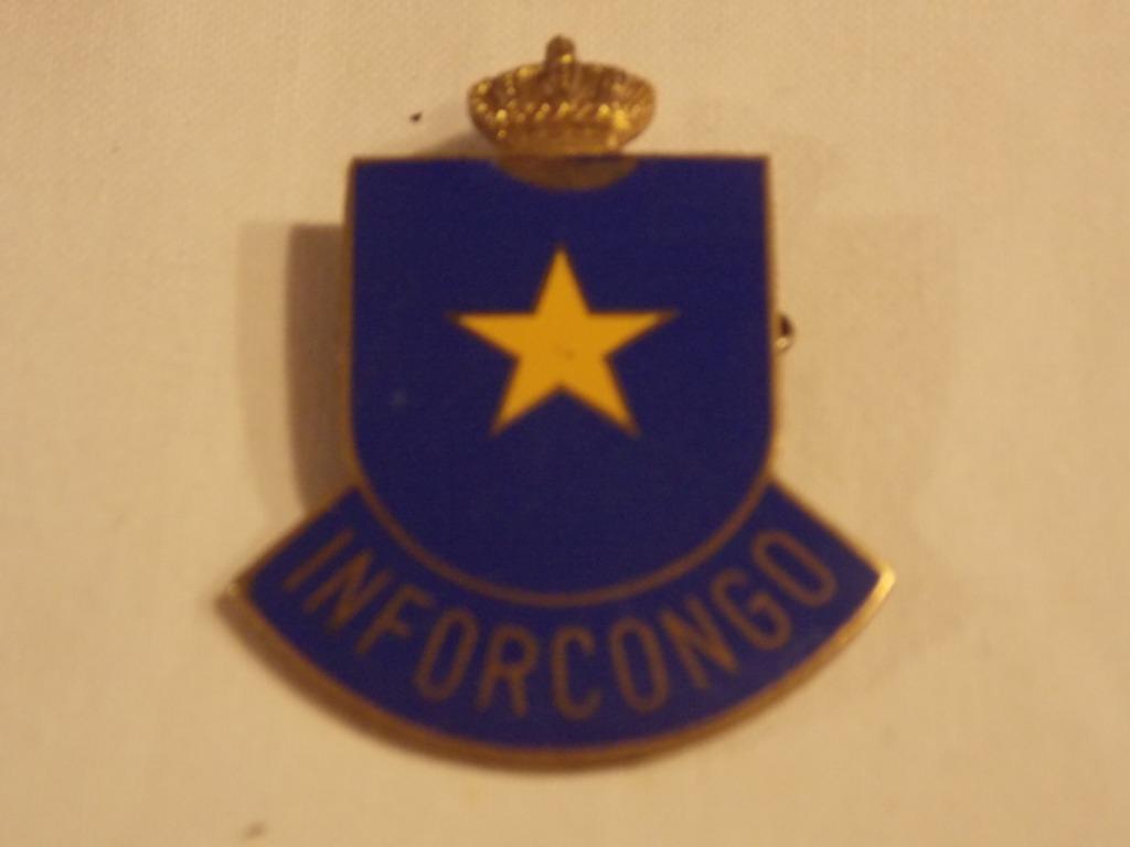 INFOR Congo badge, Verzamelen, Ophalen of Verzenden, Landmacht, Embleem of Badge