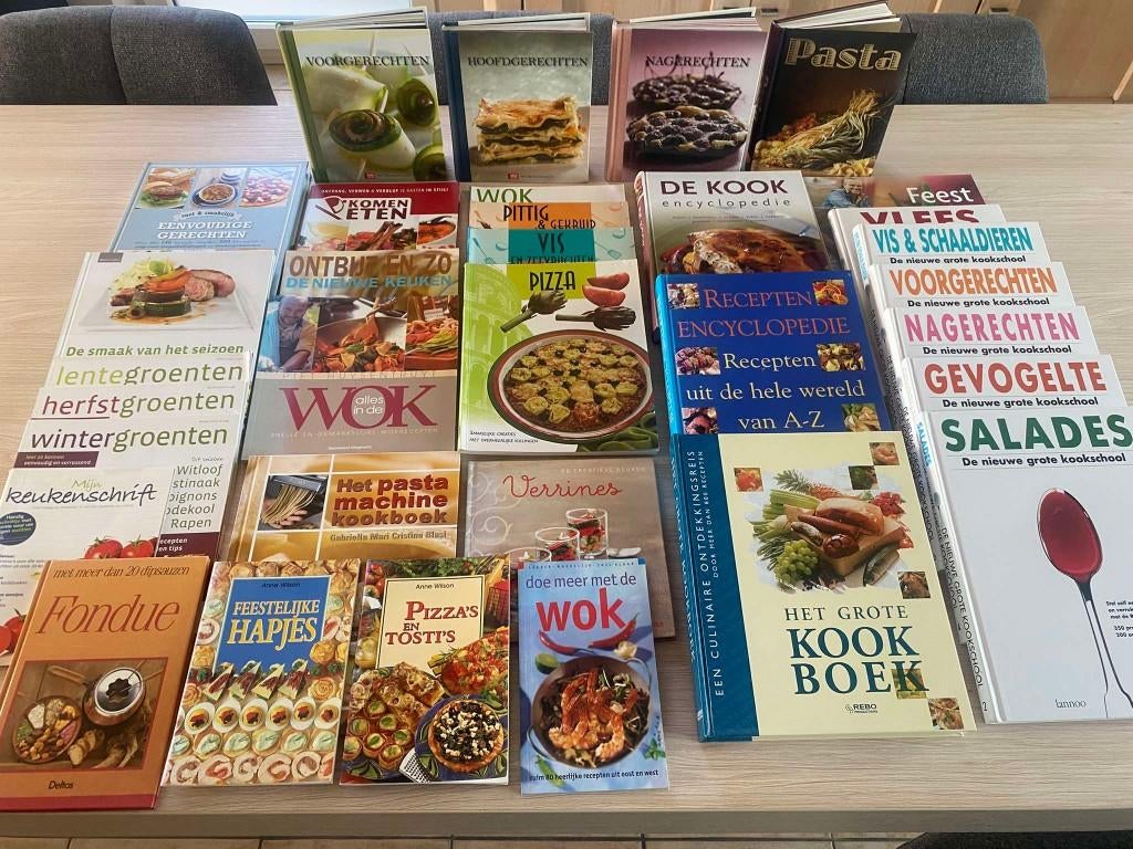 Diverse kookboeken - 33 stuks, Enlèvement ou Envoi, Utilisé, Tapas, Snacks et Dim Sum, Cuisine saine