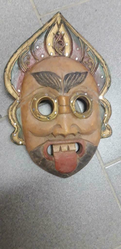 Masque décoratif en bois, Enlèvement ou Envoi, Comme neuf