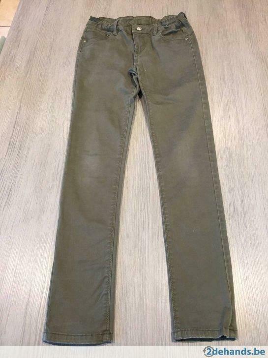 Pantalon skinny kaki - taille 152, Pantalon, Comme neuf, Enlèvement, Bel & Bo