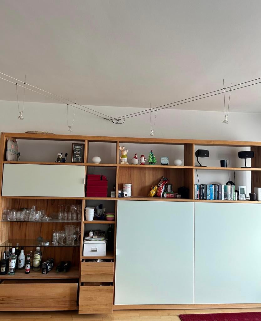 Scandinavische design wandkast – 3,40 m, uitstekende staat, Ophalen, Zo goed als nieuw