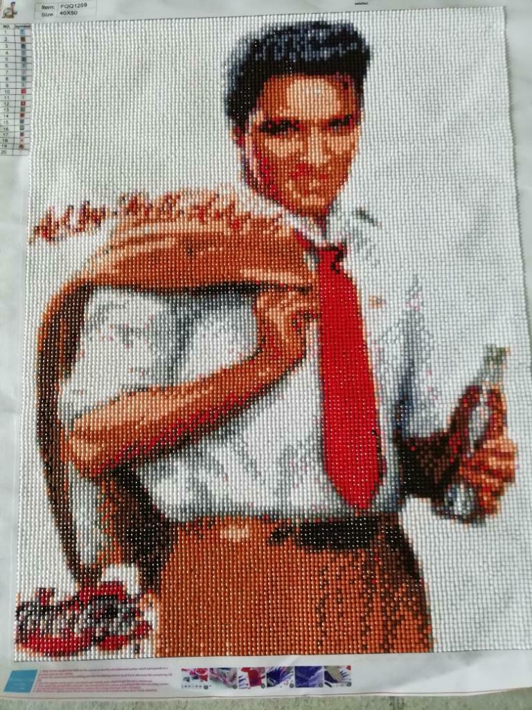 diamond painting Elvis Presley, Hobby en Vrije tijd, Ophalen, Gebruikt, Knutselwerk