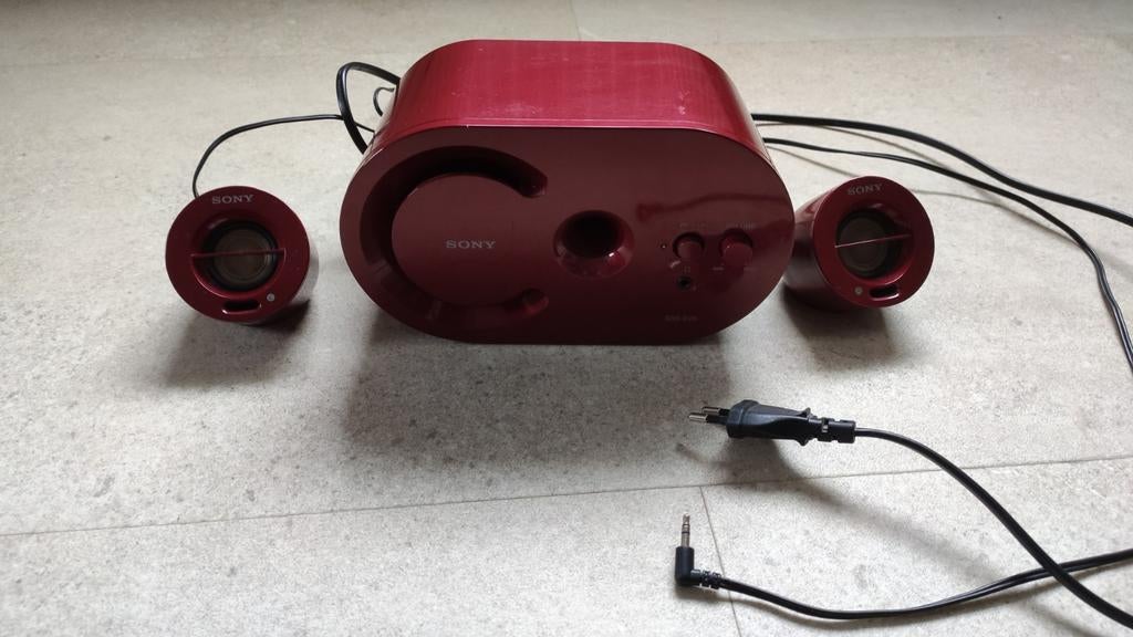 Sony SRS-D25 speaker, Audio, Tv en Foto, Luidsprekerboxen, Ophalen of Verzenden, Gebruikt, Sony