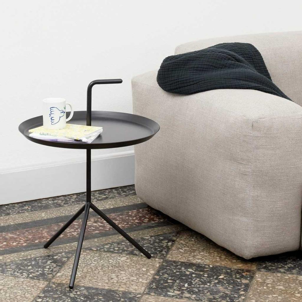 HAY DLM Bijzettafel - Designer: Thomas Bentzen, Huis en Inrichting, 45 tot 60 cm, Minder dan 55 cm, Metaal of Aluminium, Rond