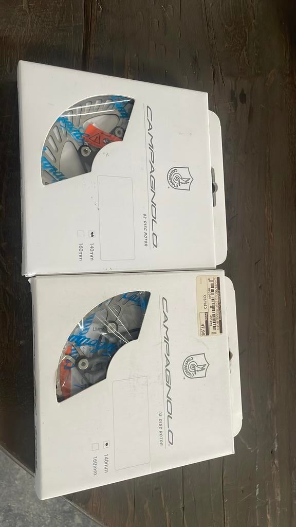 Campagnolo remschijven 140 mm, Overige merken, 28 inch, Staal, Nieuw