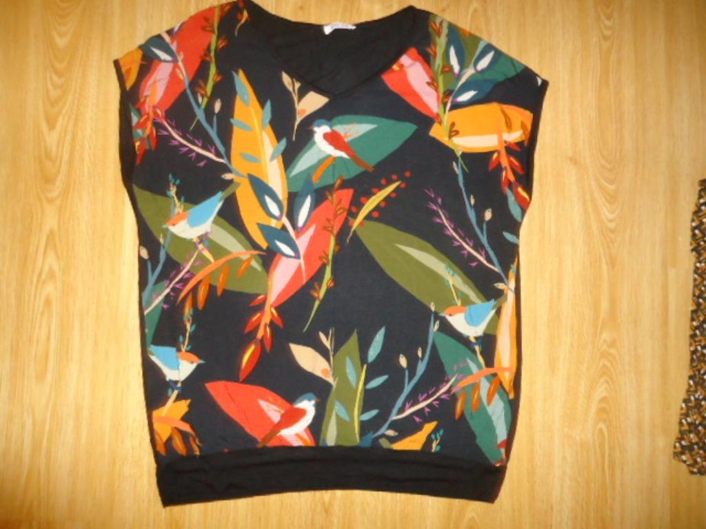 kleurrijk t-shirt PAPRIKA maat 44/46, Kleding | Dames, Zwart, Maat 42/44 (L), Ophalen of Verzenden, Zo goed als nieuw