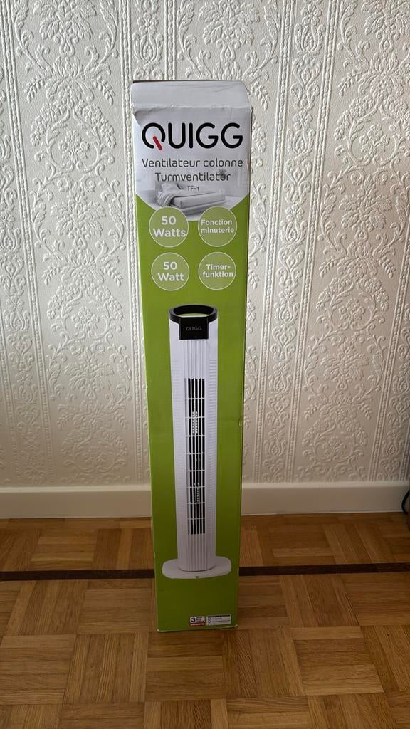 Nieuwe. Witte Ventilator, Electroménager, Ventilateurs, Enlèvement, Ventilateur avec télécommande, Neuf, Ventilateur tour