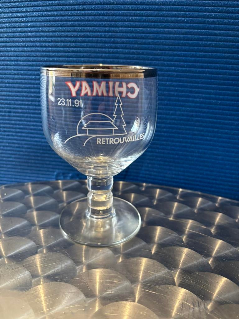 Chimay Homecoming Glass uit 1991, Ophalen of Verzenden, Nieuw, Bierglas