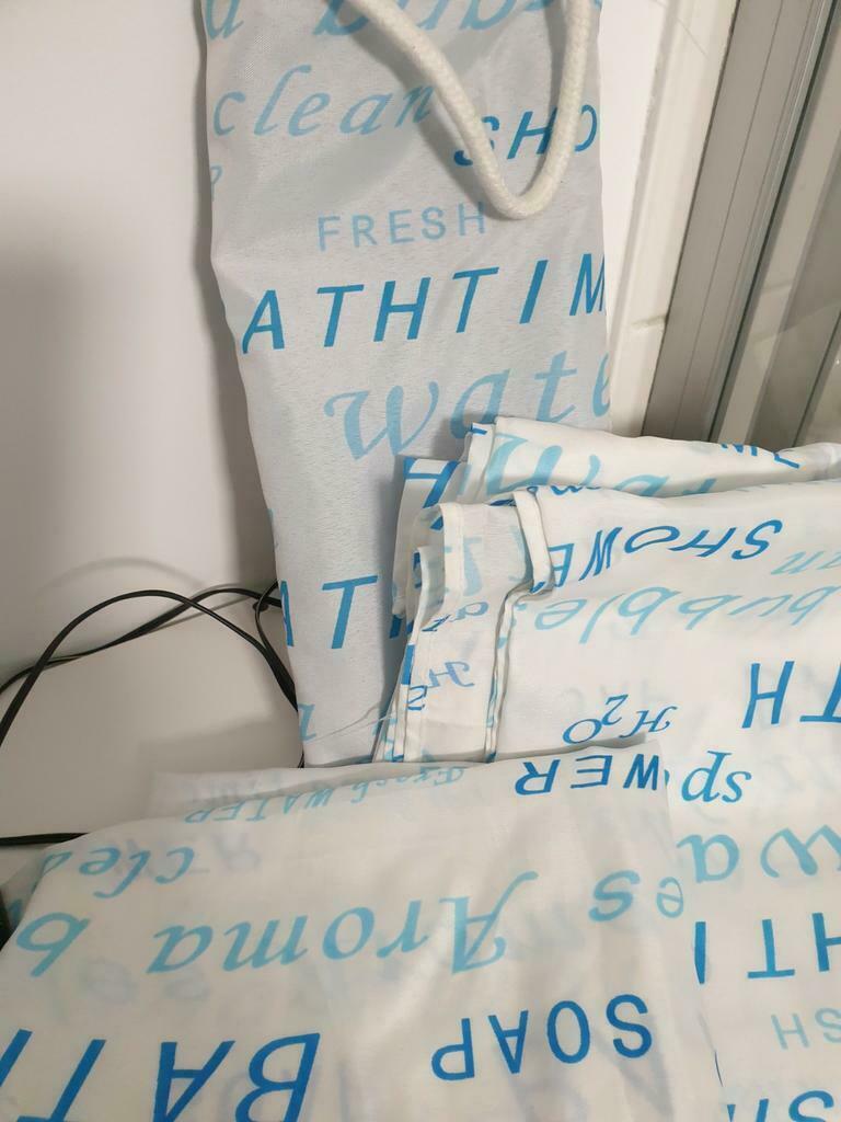 Rideaux de douche bain, Huis en Inrichting, Woonaccessoires | Tekstborden en Spreuken, Zo goed als nieuw, Ophalen