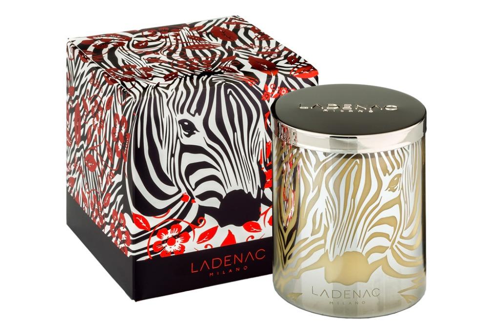 Bougie parfumée Ladenac Africa Zebra NOUVEAU !!, Neuf, Enlèvement ou Envoi, Beige, Bougie